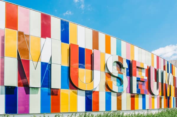 Museum building with many colors
